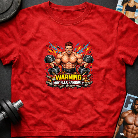 **“Warning May Flex Randomly” – Red Hair Caucasian Male Dumbbells Edition**