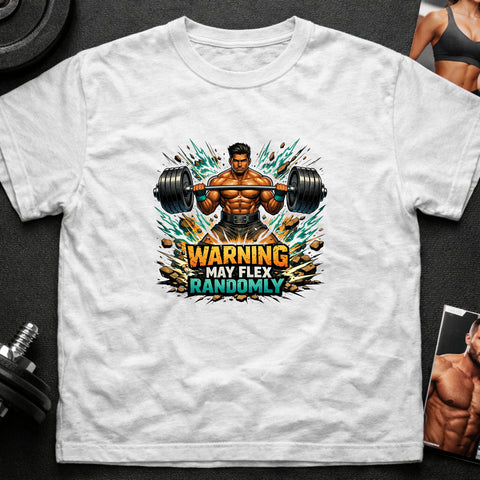 **“Warning May Flex Randomly” – South Asian Male Barbell Edition**