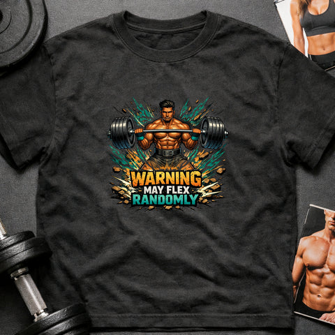 **“Warning May Flex Randomly” – South Asian Male Barbell Edition**