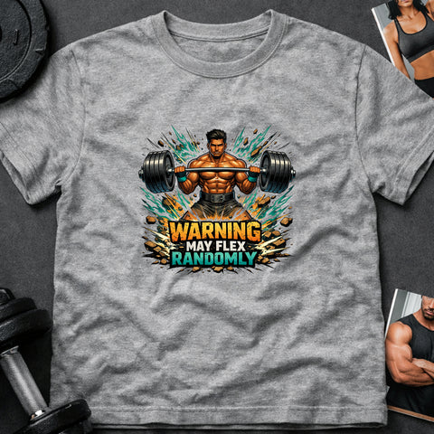 **“Warning May Flex Randomly” – South Asian Male Barbell Edition**