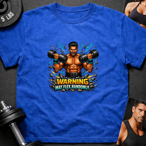 **“Warning May Flex Randomly” – South Asian Male Dumbbells Edition**
