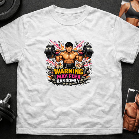 **“Warning May Flex Randomly” – Asian Male Barbell Edition**