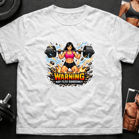 **“Warning May Flex Randomly” – Asian Female Barbell Edition**