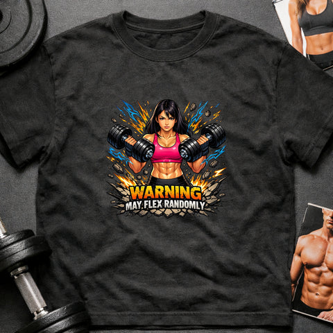 **“Warning May Flex Randomly” – Asian Female Dumbbells Edition**