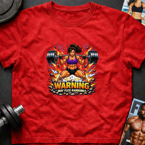 **“Warning May Flex Randomly” – Latina Female Barbell Edition**