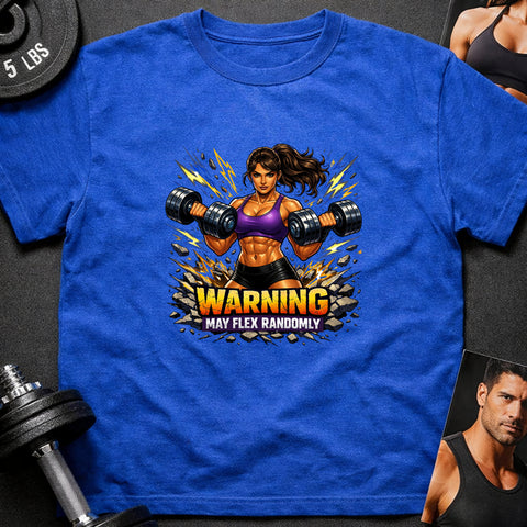 **“Warning May Flex Randomly” – Latina Female Dumbbells Edition**