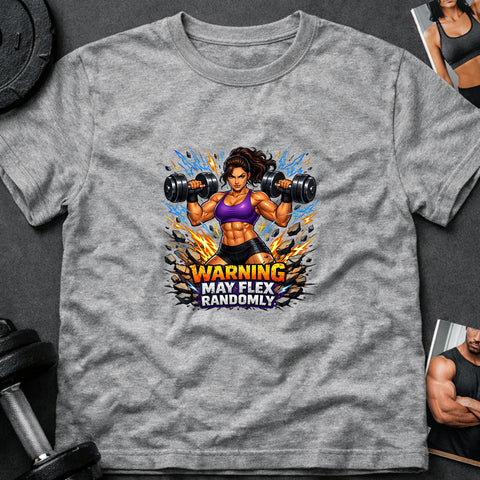 **“Warning May Flex Randomly” – Mediterranean Female Dumbbells Edition**