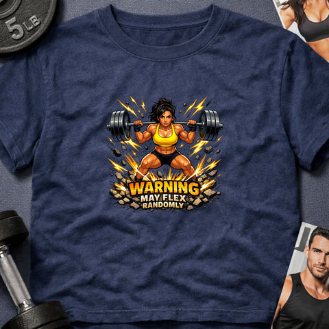**“Warning May Flex Randomly” – Middle Eastern Female Barbell Edition**