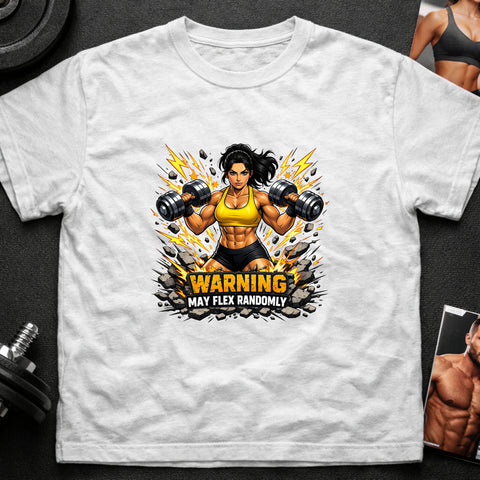 **“Warning May Flex Randomly” – Middle Eastern Female Dumbbells Edition**