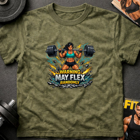 **“Warning May Flex Randomly” – South Asian Female Barbell Edition**