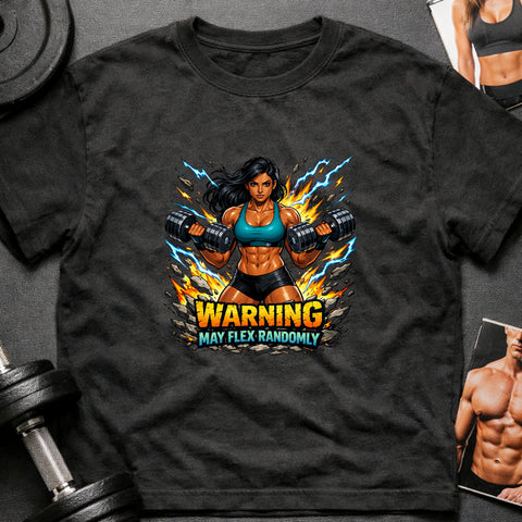 **“Warning May Flex Randomly” – South Asian Female Dumbbells Edition**