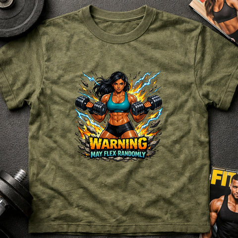 **“Warning May Flex Randomly” – South Asian Female Dumbbells Edition**