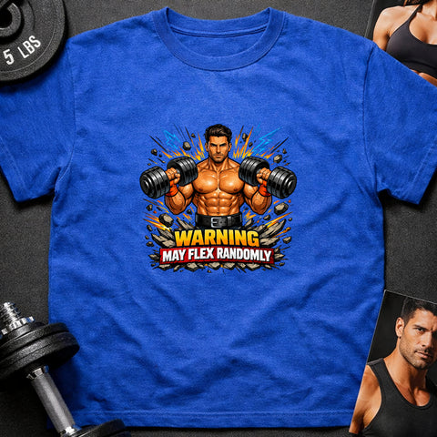 **“Warning May Flex Randomly” – Mediterranean Male Dumbbells Edition**