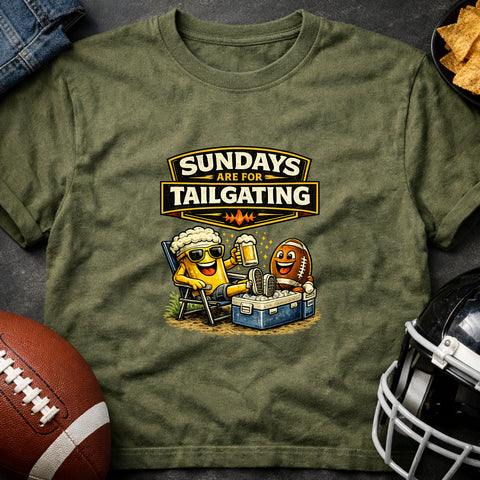 **“Sundays Are for Tailgating” – Funny Football Tailgate T‑Shirt**