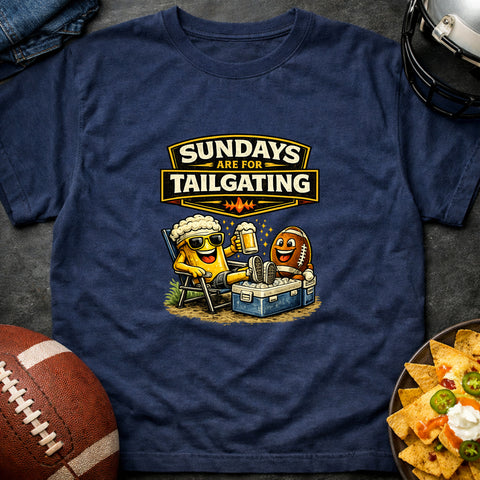 **“Sundays Are for Tailgating” – Funny Football Tailgate T‑Shirt**
