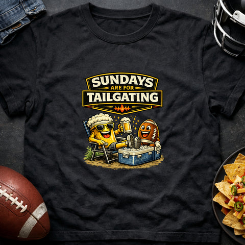 **“Sundays Are for Tailgating” – Funny Football Tailgate T‑Shirt**