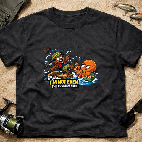 **“Mate… I’m Not Even The Problem Here” – Funny Octopus Fishing T‑Shirt** | Unisex