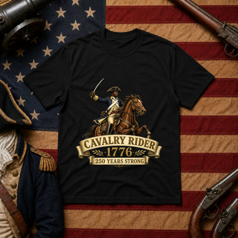 # ⭐ **Cavalry Rider – 1776 – 250 Years Strong | Unisex**