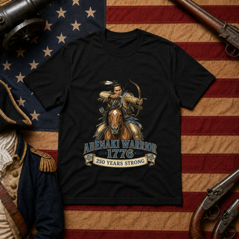 # ⭐ **Abenaki Warrior – 1776 – 250 Years Strong | Unisex**