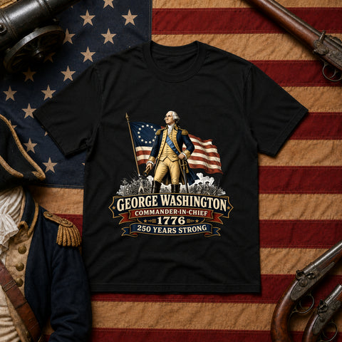 # ⭐ **George Washington – Commander‑in‑Chief – 1776” – America‑250 Edition | Unisex**