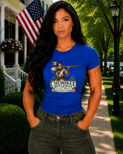 # ⭐ **“Cherokee Rifleman – 1776” – America‑250 Edition | Unisex**