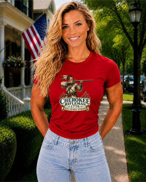 # ⭐ **“Cherokee Rifleman – 1776” – America‑250 Edition | Unisex**