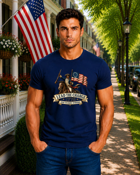 # ⭐ **Lead the Charge – 1776 – 250 Years Strong | Unisex**