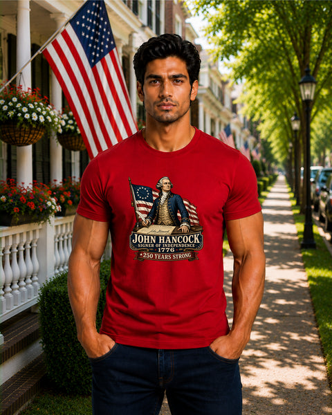 # ⭐ **John Hancock – Signer of Independence – 1776” – America‑250 Edition | Unisex**