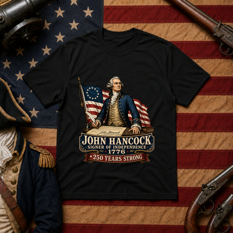 # ⭐ **John Hancock – Signer of Independence – 1776” – America‑250 Edition | Unisex**