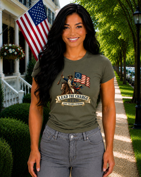 # ⭐ **Lead the Charge – 1776 – 250 Years Strong | Unisex**