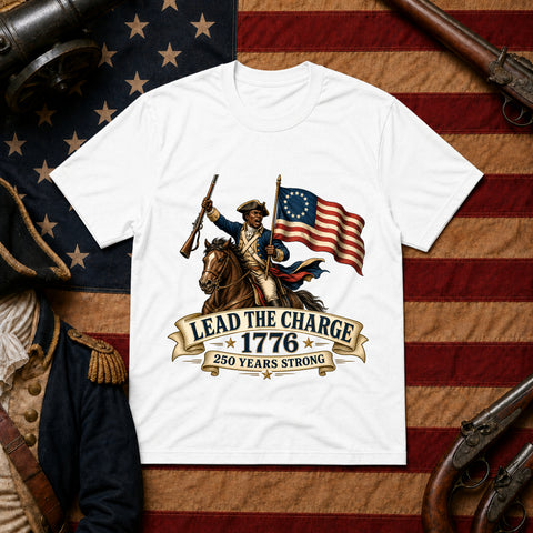 # ⭐ **Lead the Charge – 1776 – 250 Years Strong | Unisex**