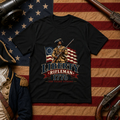 # ⭐ **Liberty Rifleman – 1776” – America‑250 Edition | Unisex**