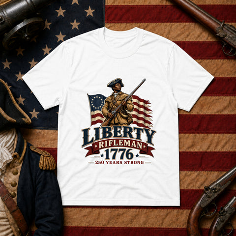 # ⭐ **Liberty Rifleman – 1776” – America‑250 Edition | Unisex**