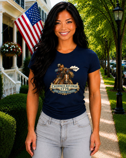 # ⭐ **Cherokee Rifleman – 1776 – 250 Years Strong | Unisex**