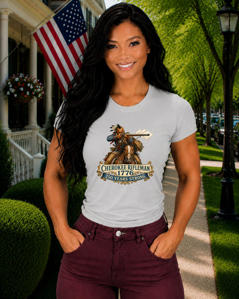 # ⭐ **Cherokee Rifleman – 1776 – 250 Years Strong | Unisex**
