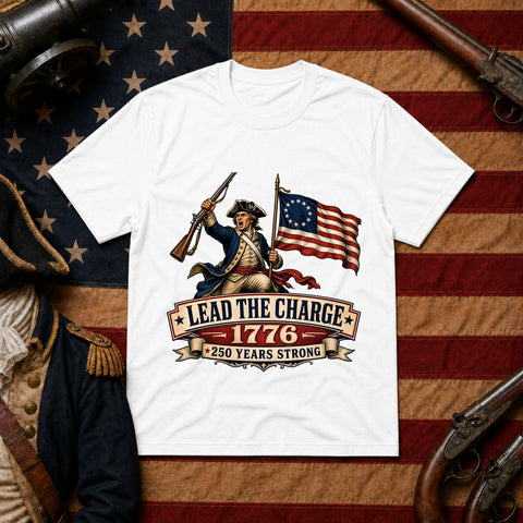 # ⭐ **Lead The Charge – 1776” – America‑250 Edition | Unisex**