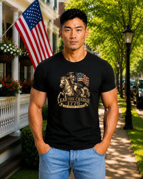 # ⭐ **Lead the Charge – 1776 – 250 Years Strong | Unisex**