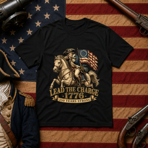 # ⭐ **Lead the Charge – 1776 – 250 Years Strong | Unisex**