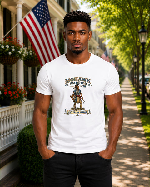 # ⭐ **“Mohawk Warrior – 1776” – America‑250 Edition | Unisex**