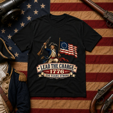 # ⭐ **Lead The Charge – 1776” – America‑250 Edition | Unisex**