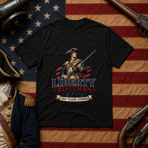 # ⭐ **Liberty Rifleman – 1776” – America‑250 Edition | Unisex**