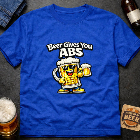Beer Gives You Abs – Funny Beer Lover T-Shirt - Laugh Suppy