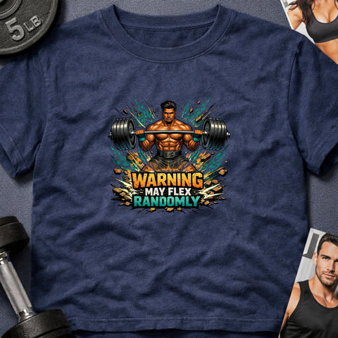 Warning May Flex Randomly – South Asian Male Barbell Edition - Laugh Suppy