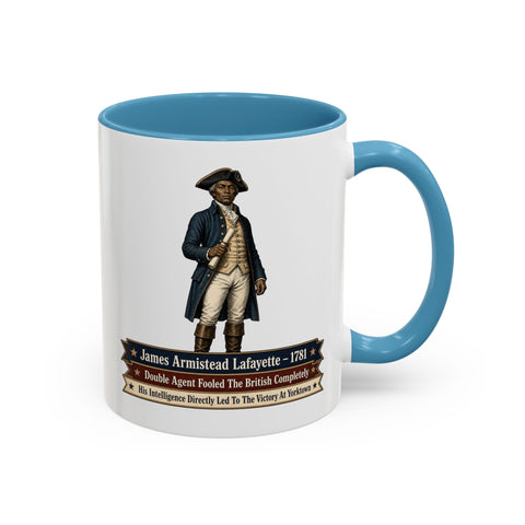 James Armistead Lafayette Historical Coffee Mug — Revolutionary War Spy Tribute