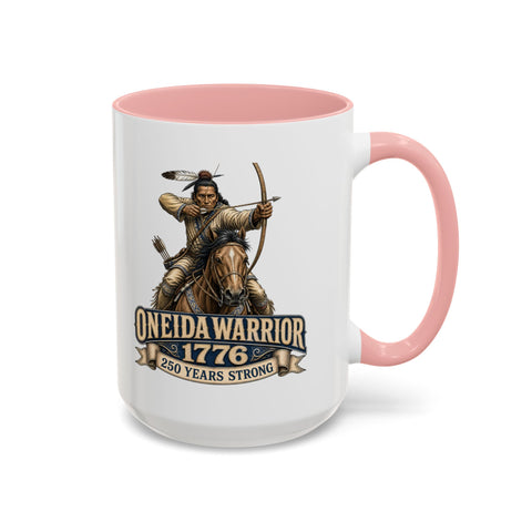 Oneida Warrior Coffee Mug — 1776 Mounted Warrior Shooting A Bow