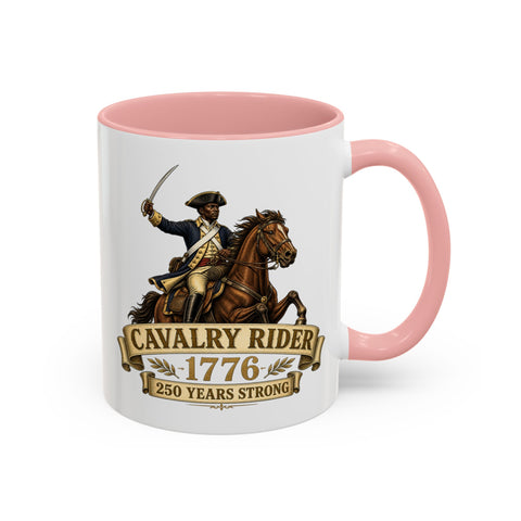 Cavalry Rider (Brown Horse) 1776 Mug – Patriotic 250th Anniversary Coffee Mug