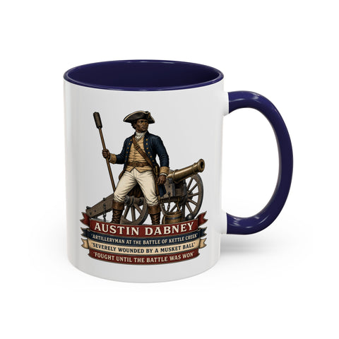 Austin Dabney Battle of Kettle Creek  —  Revolutionary War Coffee Mug