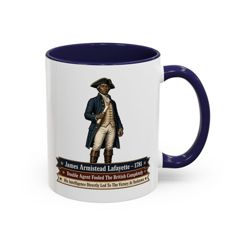 James Armistead Lafayette Historical Coffee Mug — Revolutionary War Spy Tribute
