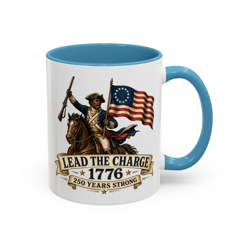 Lead the Charge 1776 Coffee Mug — Patriotic Revolutionary War Anniversary