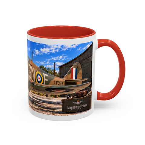 Skeleton Fighter Pilot Mug – RAF WWII Harrican Coffee Mug – Funny Dark Humor Gift for Pilots - Laugh Supply